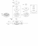 Flywheel Diagram and Parts List for 31P877-0608-E2  Briggs and Stratton Engine